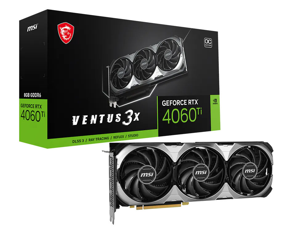 MSI GeForce RTX 4060 Ti 8G VENTUS 3X E1 OC